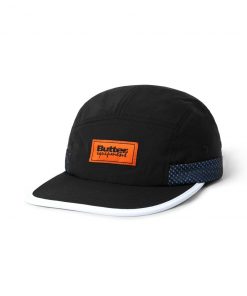Butter Goods Mesh Pocket 5 Panel Cap, Black Hats