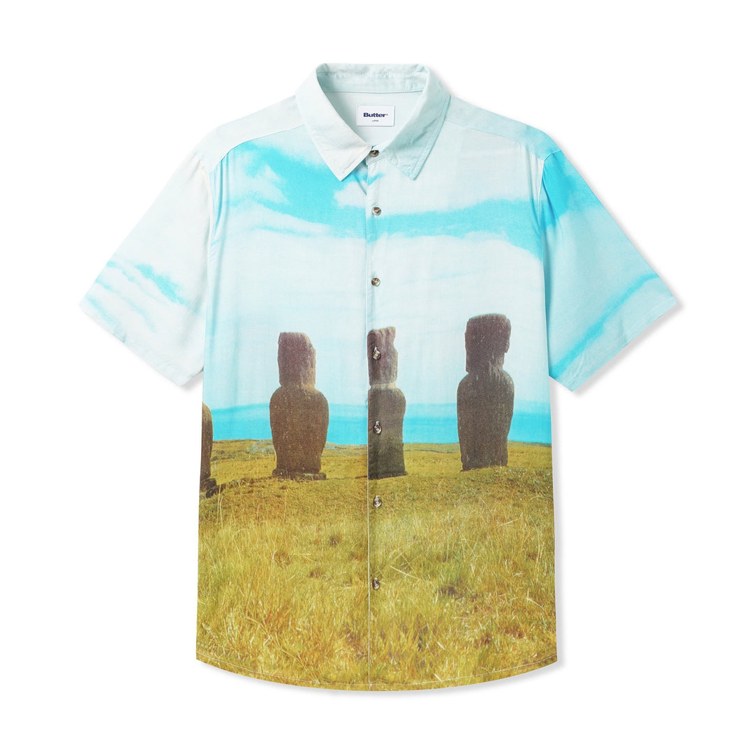 Butter Goods Shirts Moai S/S Shirt, Multi 3 Butter Goods Shirts Moai S/S Shirt, Multi