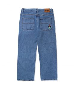 Butter Goods Mushroom Denim Pants, Washed Indigo