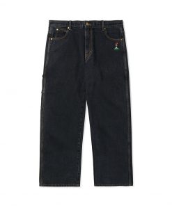 Butter Goods Mushroom Denim Pants, Washed Black