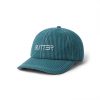 Butter Goods Seersucker 6 Panel Cap, Dark Teal