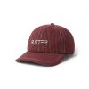 Butter Goods Seersucker 6 Panel Cap, Burgundy 2 Butter Goods Seersucker 6 Panel Cap, Burgundy