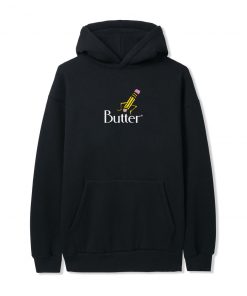 Butter Goods Fleece Pencil Pullover, Black