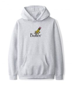 Butter Goods Pencil Pullover, Heather Grey Fleece