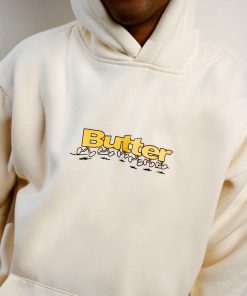 Butter Goods Running Logo Pullover, Bone