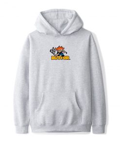 Butter Goods Racing Logo Pullover, Heather Grey