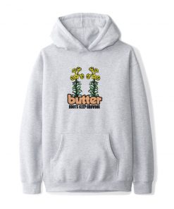 Butter Goods Fleece Roots Pullover, Heather Grey