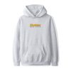 Butter Goods Fleece Running Logo Pullover, Heather Grey
