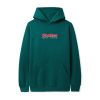 Butter Goods Fleece Running Logo Pullover, Pine Green