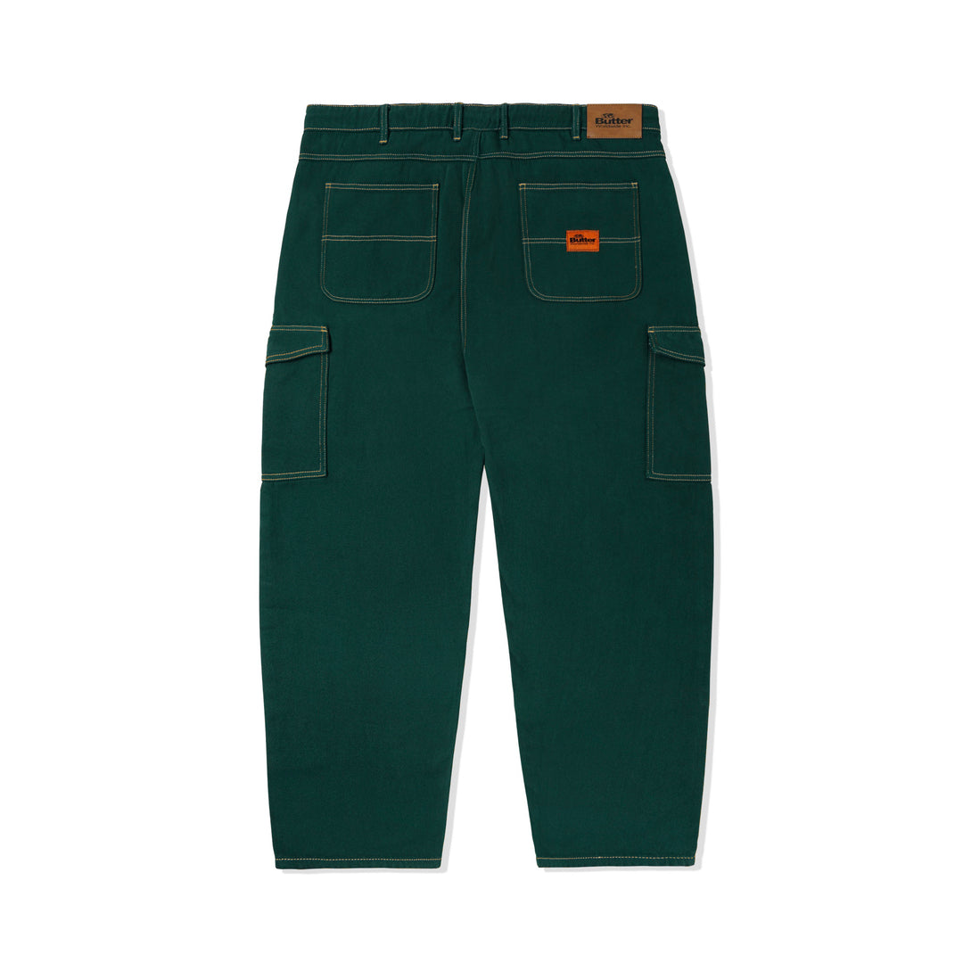 Butter Goods Santosuosso Cargo Denim Pants, Dark Green 4 Butter Goods Santosuosso Cargo Denim Pants, Dark Green