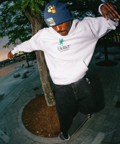 Butter Goods Pixie Logo Pullover, Heather Grey