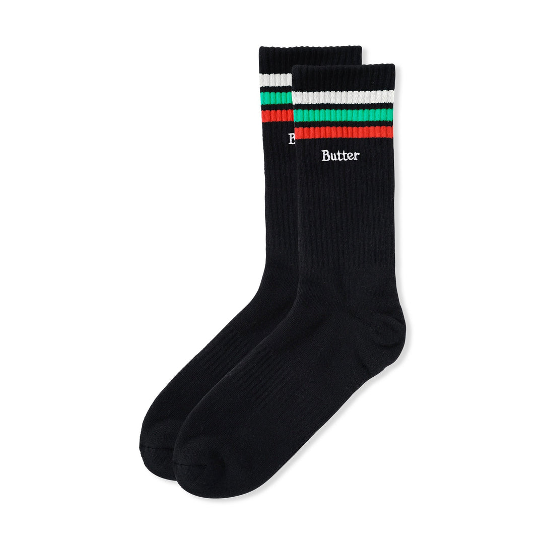 Butter Goods Stripe Socks, Black Accessories 3 Butter Goods Stripe Socks, Black Accessories