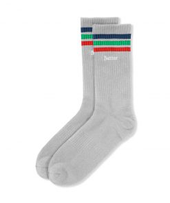 Butter Goods Stripe Socks, Grey