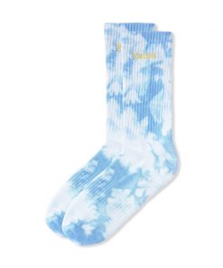Butter Goods Logo Dye Socks, Sky Blue