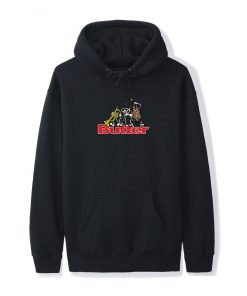 Butter Goods Fleece Trio Logo Pullover, Black