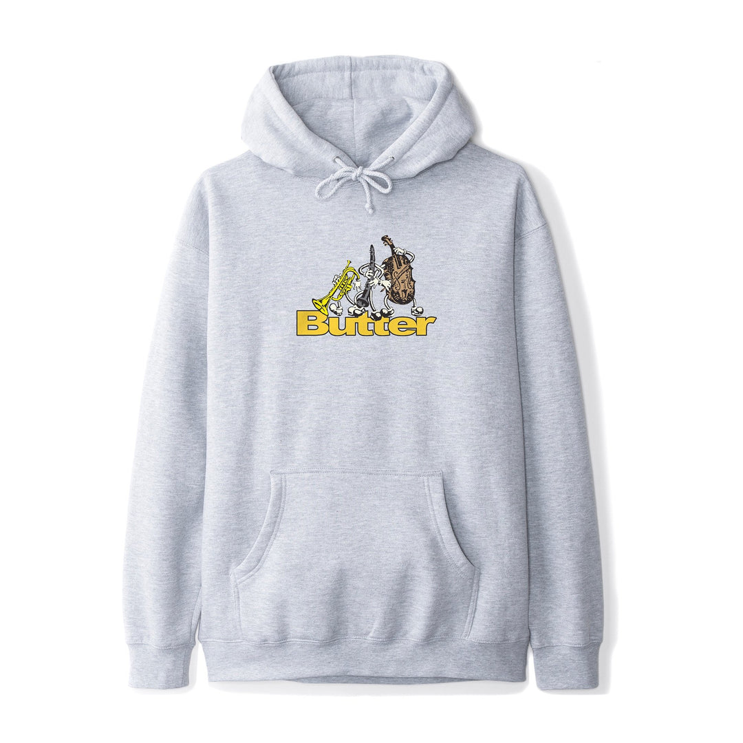 Butter Goods Trio Logo Pullover, Heather Grey Fleece 3 Butter Goods Trio Logo Pullover, Heather Grey Fleece