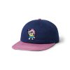 Butter Goods Troll 6 Panel Cap, Navy / Pink