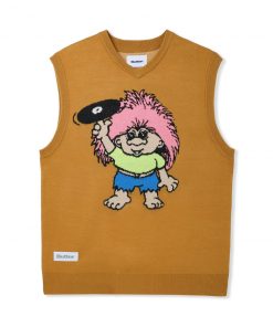 Butter Goods Troll Knit Vest, Brown