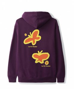 Butter Goods Fleece Wander Pullover, Deep Plum