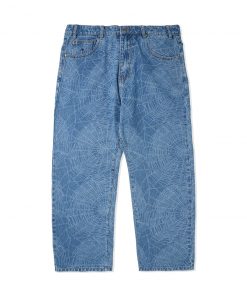 Butter Goods Web Denim Pants, Washed Indigo