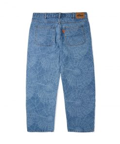 Butter Goods Web Denim Pants, Washed Indigo