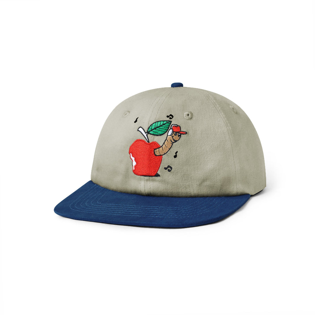 Butter Goods Hats Worm 6 Panel Cap, Sage / Navy 3 Butter Goods Hats Worm 6 Panel Cap, Sage / Navy