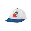 Butter Goods Hats Worm 6 Panel Cap, White / Royal Blue