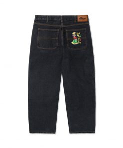 Butter Goods Bass Denim Pants, Washed Black