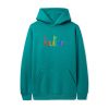 Butter Goods Fleece Colours Embroidered Pullover, Teal 1 Butter Goods Fleece Colours Embroidered Pullover, Teal