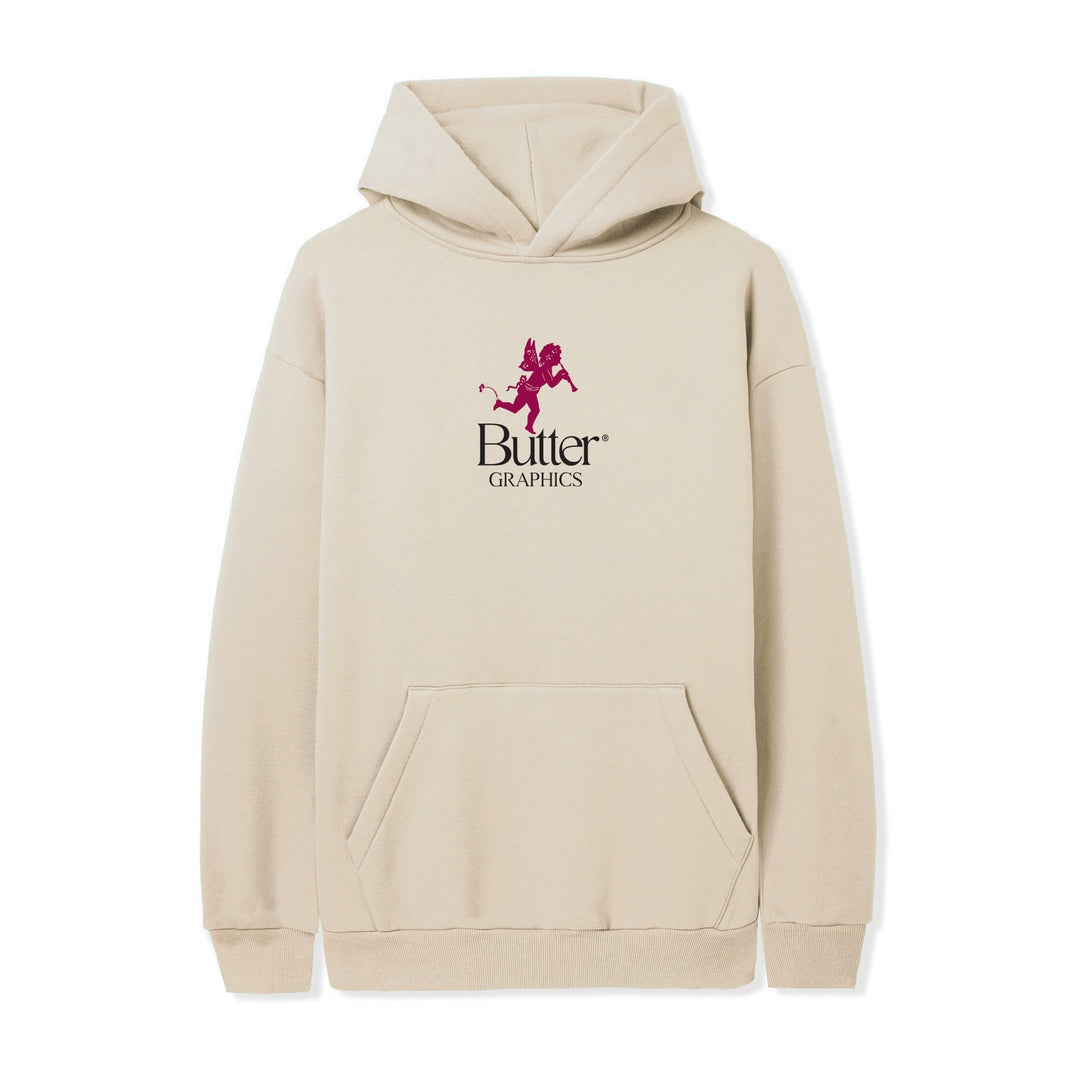 Butter Goods Fleece Pixie Logo Pullover, Bone 3 Butter Goods Fleece Pixie Logo Pullover, Bone