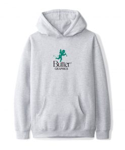 Butter Goods Pixie Logo Pullover, Heather Grey