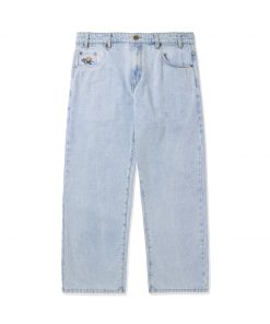 Butter Goods Racing Denim Pants, Light Blue