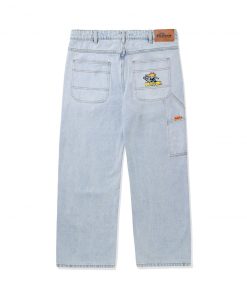 Butter Goods Racing Denim Pants, Light Blue