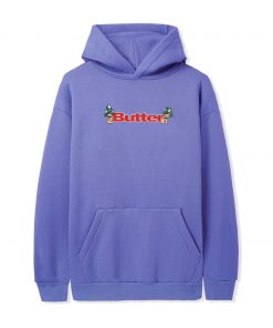Butter Goods Fleece Shrooms Logo Pullover, Periwinkle