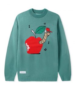 Butter Goods Worm Knit Sweater, Teal