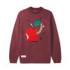 Butter Goods Worm Knit Sweater, Wine